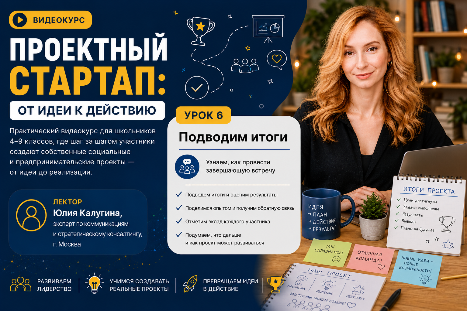 Видеокурс «Проектный стартап: от идеи к действию» теперь доступен онлайн